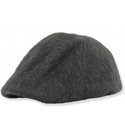 Newsboy Caps Mens Wool Winter Ivy Ascot Fully Lined Charcoal Gray - C3116GMSA8L $9.58