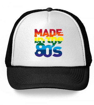 Baseball Caps 80s Accessories for 80s Party 80s Costume 80s Trucker Hat 80s Hat - Made in the 80's Rainbow - C818GQH8IE2 $15.63