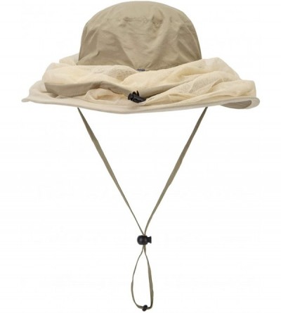 Sun Hats Mosquito Net Hat Mens Sun Protection Hat Safari Hat Bucket Hat - Khaki - CI12DB5PLOR $16.06