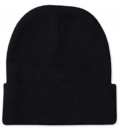 Skullies & Beanies Men's Women's Warm Soft Knit Stretchy Winter Beanie Cap Hat - 6-pack - Asst - C118ZO4SZOM $8.72